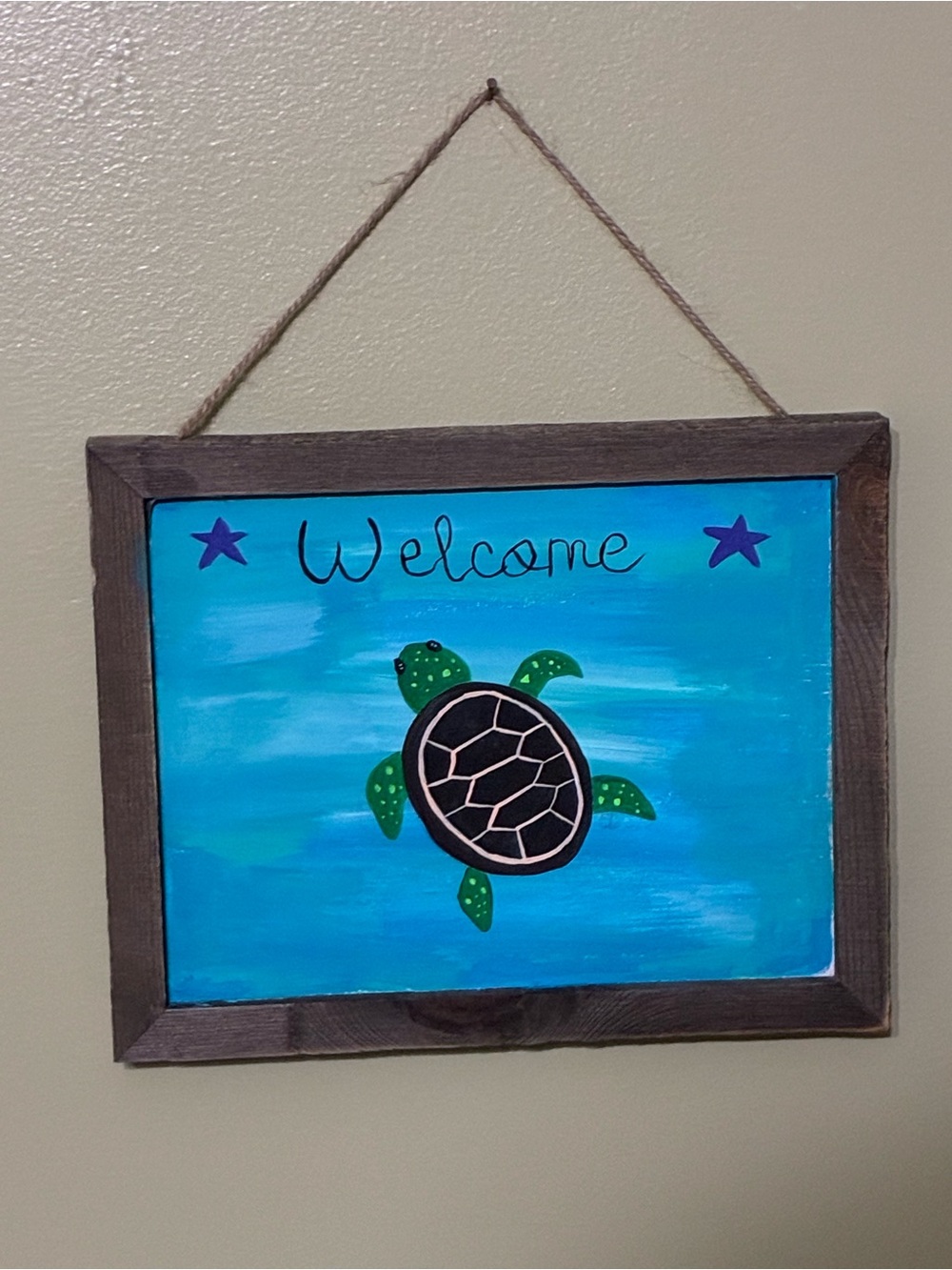 Turtle Welcome Sign - Picture 1 of 3